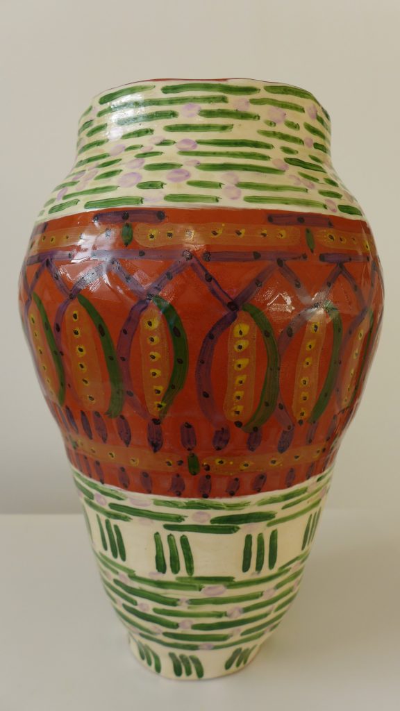Gunnveig Nerol - Vase 2, leirgods_porselensmal ing_luster_høgde 30cm_2022